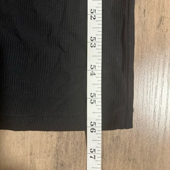 NWT SKIMS Black soft lounge mock turtleneck sleeve dress - Picture 4 of 8